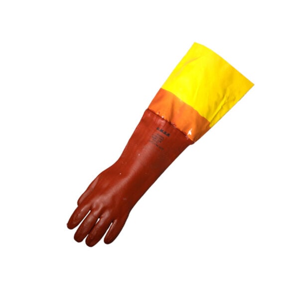 SABS CHEMICAL/ACID PVC GLOVE 60CM | Goldmine Glove Manufacturers