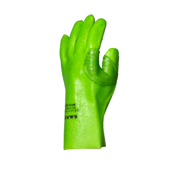 40cm Heavy weight reinforced thumb & forefinger PVC glove | Goldmine Glove Manufacturers